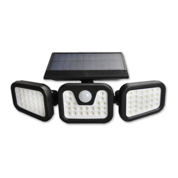 LED Lankstus saulės Prožektoriaus šviestuvas su jutikliu LED/15W/3,7V IP54 4500K