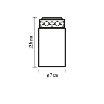 LED Lauko dekoracija 1xLED/2xC IP44 raudona