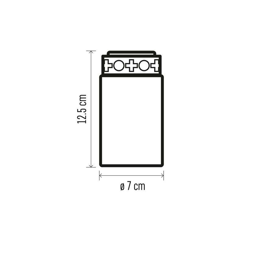 LED Lauko dekoracija 1xLED/2xC IP44 raudona