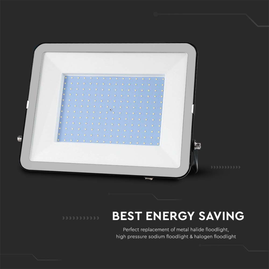 LED lauko prožektorius SAMSUNG CHIP LED/200W/230V 4000K IP65 juoda