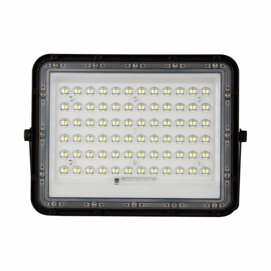 LED Lauko šviesos reguliavimas saulės Prožektoriaus šviestuvas LED/15W/3,2V IP65 6400K juoda + nuotolinio valdymo pultas