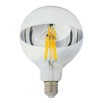 LED Lemputė DECOR MIRROR G125 E27/12W/230V sidabras