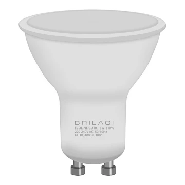 LED lemputė ECOLINE GU10 / 6W / 230V 4000K - Brilagi