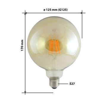 LED Lemputė FILAMENT VINTAGE E27/10W/230V 2000K