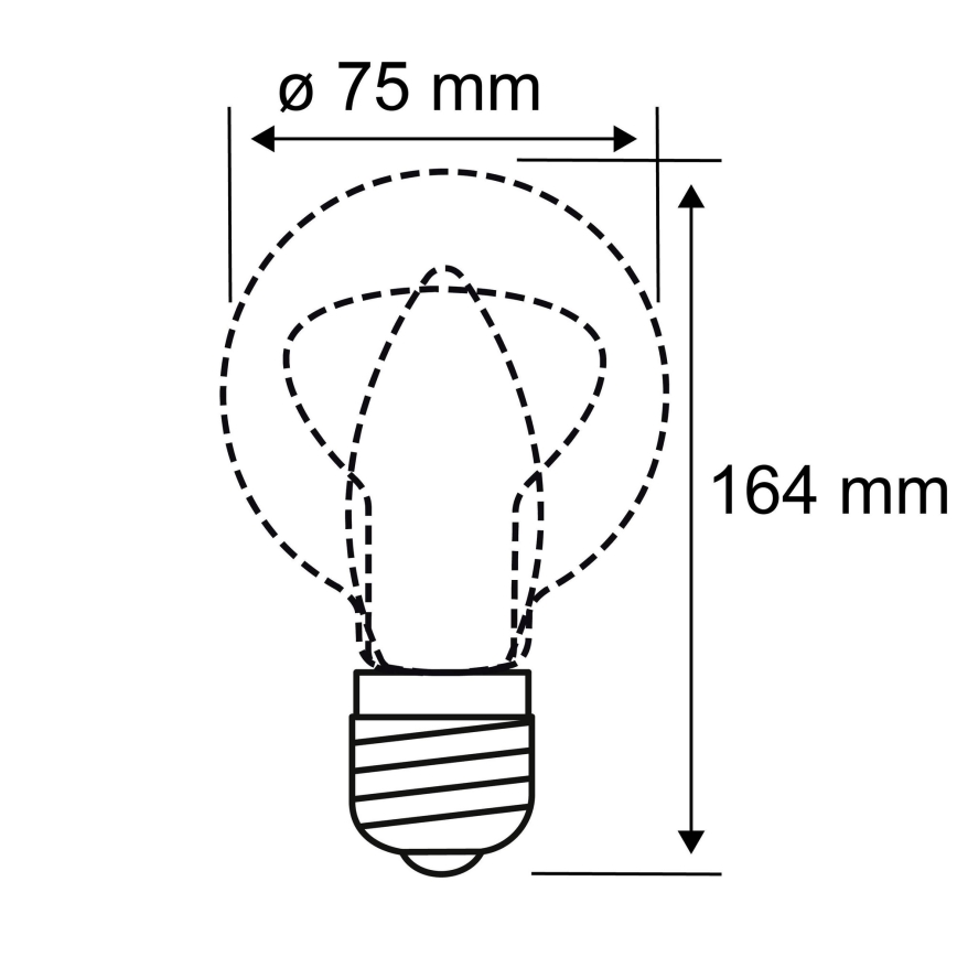 LED Lemputė INNER B75 E27/3,5W/230V 1800K - Paulmann 28878