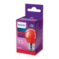 LED Lemputė Philips E27/3,1W/230V raudona