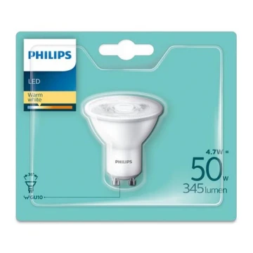 LED Lemputė Philips GU10/4,7W/230V 2700K