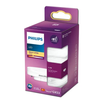 LED Lemputė Philips GX53/5,5W/230V 2700K