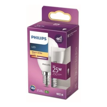 LED Lemputė Philips P45 E14/4W/230V 2700K