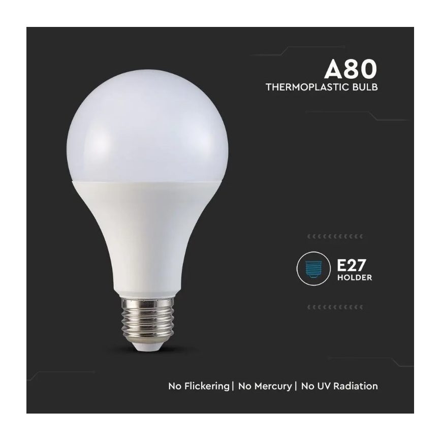 LED Lemputė SAMSUNG CHIP A80 E27/20W/230V 6500K