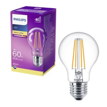 LED Lemputė VINTAGE Philips A60 E27/7W/230V 2700K