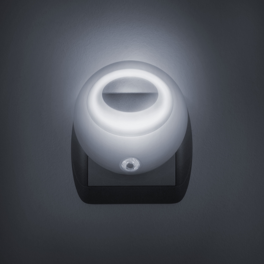 LED Lizdo naktinė lemputė su jutikliu LED/1W/230V baltas