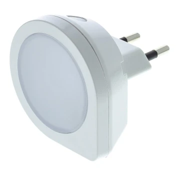 LED Lizdo orientacinė lemputė su jutikliu LED/0,4W/230V 3000K balta