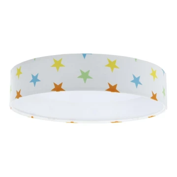 LED Lubinis šviestuvas GALAXY KIDS LED/24W/230V žvaigždės spalvingos