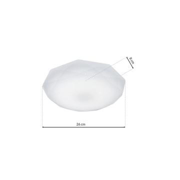 LED Lubinis šviestuvas HEX LED/12W/230V