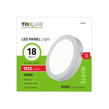 LED lubinis šviestuvas LED/18W/230V 4200K