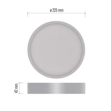 LED Lubinis šviestuvas NEXXO LED/21W/230V 3000/3500/4000K d. 22,5 cm baltos spalvos