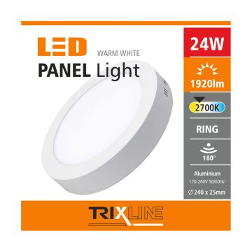 LED lubinis šviestuvas LED/24W/230V 2700K