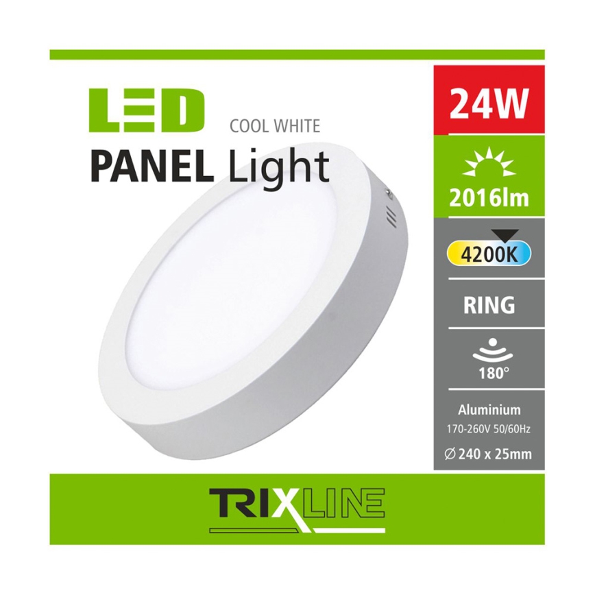LED lubinis šviestuvas LED/24W/230V 4200K