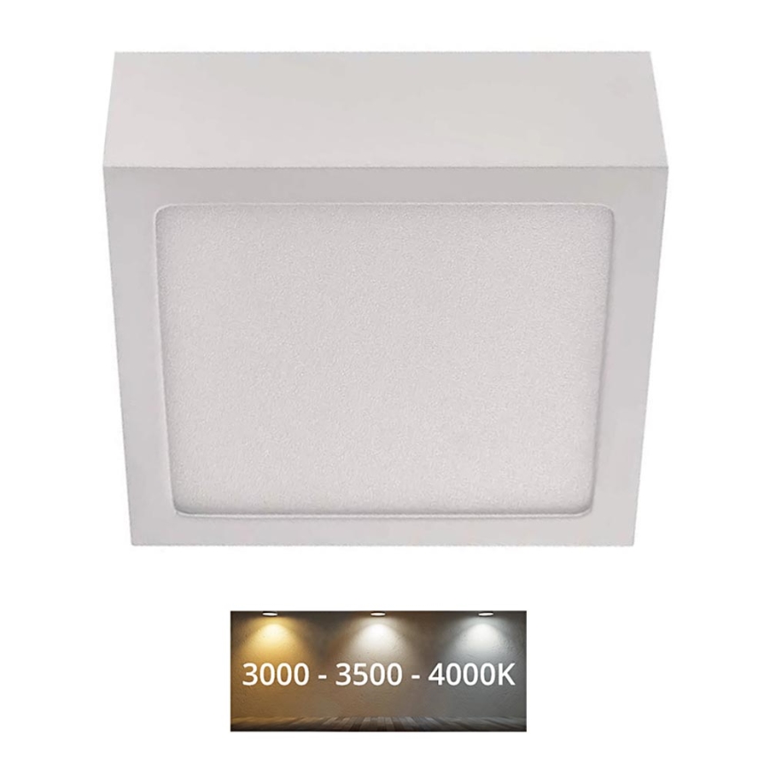 LED Lubinis šviestuvas NEXXO LED/7,6W/230V 3000/3500/4000K 12x12 cm baltas