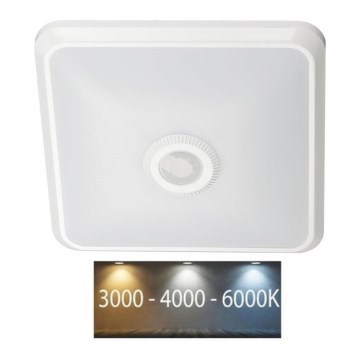 LED lubinis šviestuvas su jutikliu SAMSUNG CHIP LED/12W/230V 3000/4000/6000K balta