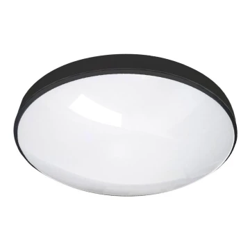 LED lubinis vonios šviestuvas CIRCLE LED/24W/230V 4000K diametras 37 cm IP44 juoda