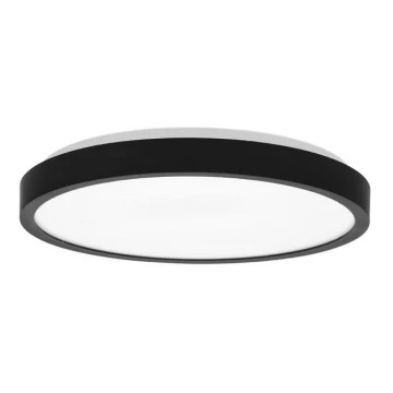 LED lubinis vonios šviestuvas LIRA LED/12W/230V 4000K diametras 25 cm IP44 juoda