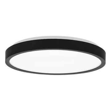 LED lubinis vonios šviestuvas LIRA LED/18W/230V 4000K diametras 29,5 cm IP44 juoda