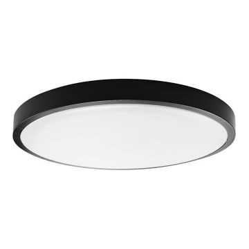 LED lubinis vonios šviestuvas SAMSUNG CHIP LED/18W/230V IP44 4000K diametras 25 cm juoda