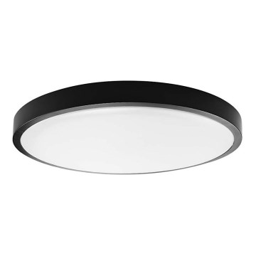 LED lubinis vonios šviestuvas SAMSUNG CHIP LED/36W/230V IP44 3000K diametras 35 cm juoda