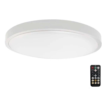 LED lubinis vonios šviestuvas su jutikliu LED/18W/230V 3000K IP44 balta + nuotolinio valdymo pultas