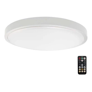 LED lubinis vonios šviestuvas su jutikliu LED/24W/230V 3000K IP44 balta + nuotolinio valdymo pultas