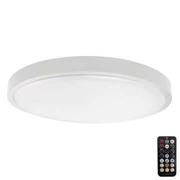 LED lubinis vonios šviestuvas su jutikliu LED/24W/230V IP44 4000K diametras 35 cm balta + nuotolinio valdymo pultas