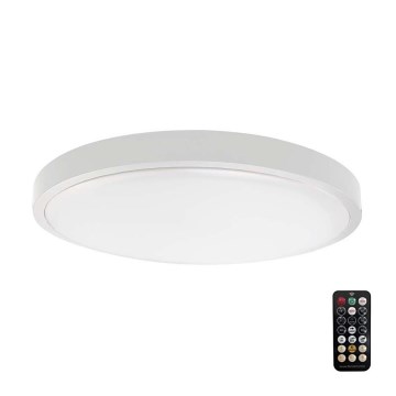 LED lubinis vonios šviestuvas su jutikliu SAMSUNG CHIP LED/18W/230V IP44 4000K diametras 29 cm balta + nuotolinio valdymo pultas