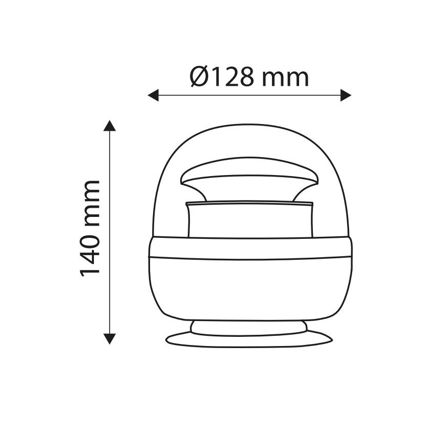 LED Magnetinis įspėjamasis švyturys LIGHT LED SMD 2835/12-24V