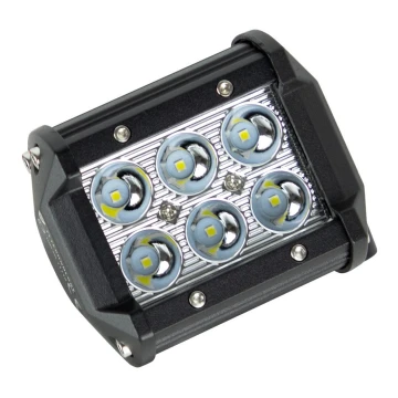 LED Mašinos prožektorius EPISTAR 6xLED / 18W / 10-30V IP67 6000K
