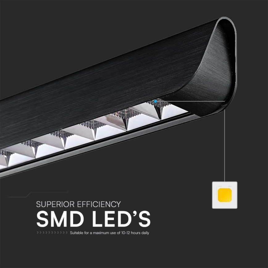 LED Pakabinamas sietynas LED/36W/230V 3000/4000/6400K juoda