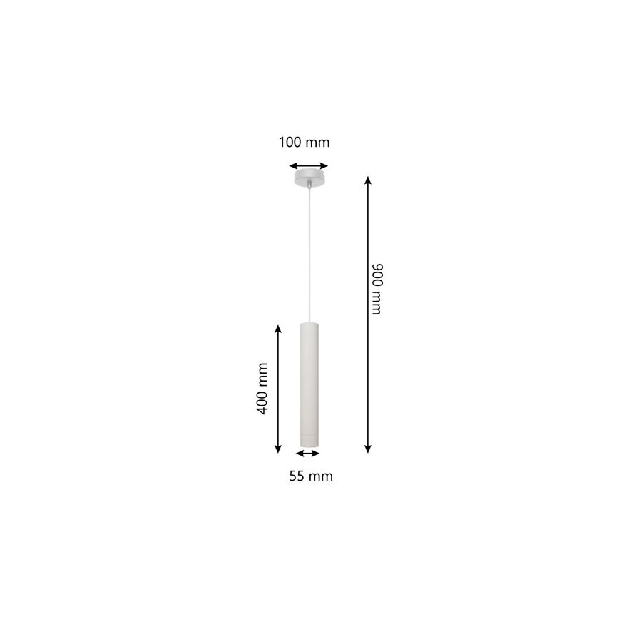 LED Pakabinamas sietynas TUBA 1xGU10/4,8W/230V baltas