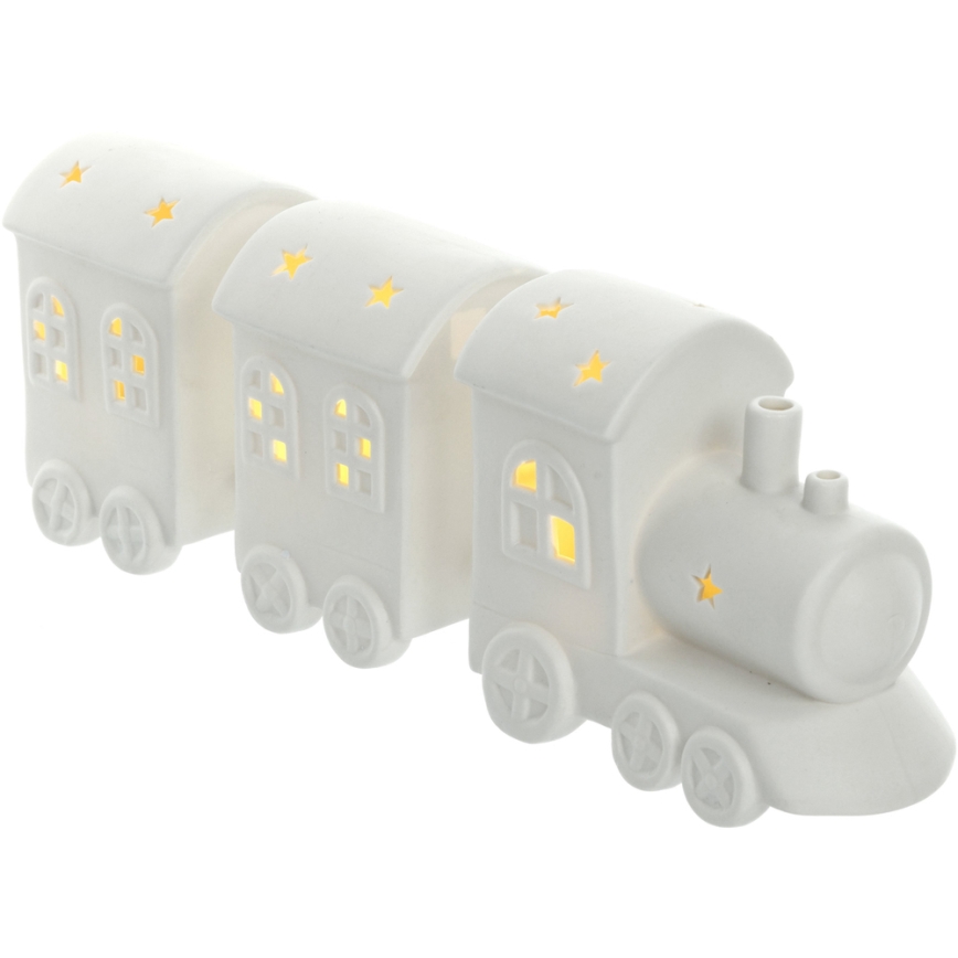 LED Porcelianinis dekoravimas LED/3xLR44 traukinys
