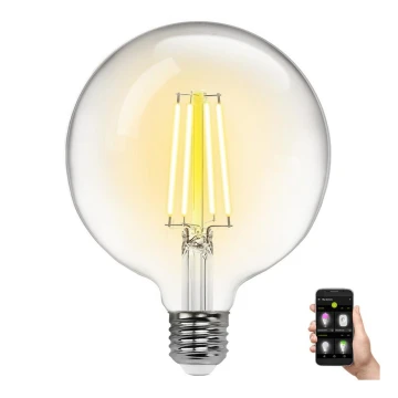 LED pritemdoma elektros lemputė FILAMENT G125 E27/6W/230V 2700-6500K Wi-Fi - Aigostar
