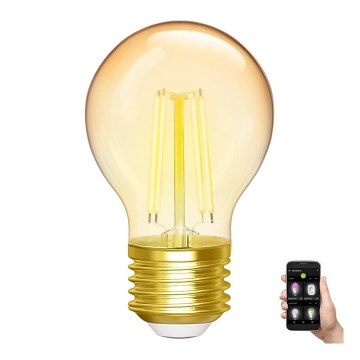 LED pritemdoma elektros lemputė FILAMENT G45 E27/4,5W/230V 2700-6500K Wi-Fi - Aigostar