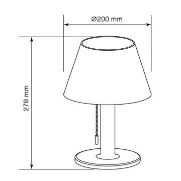 LED Pritemdoma saulės lempa VIOLA LED/3,7V IP44