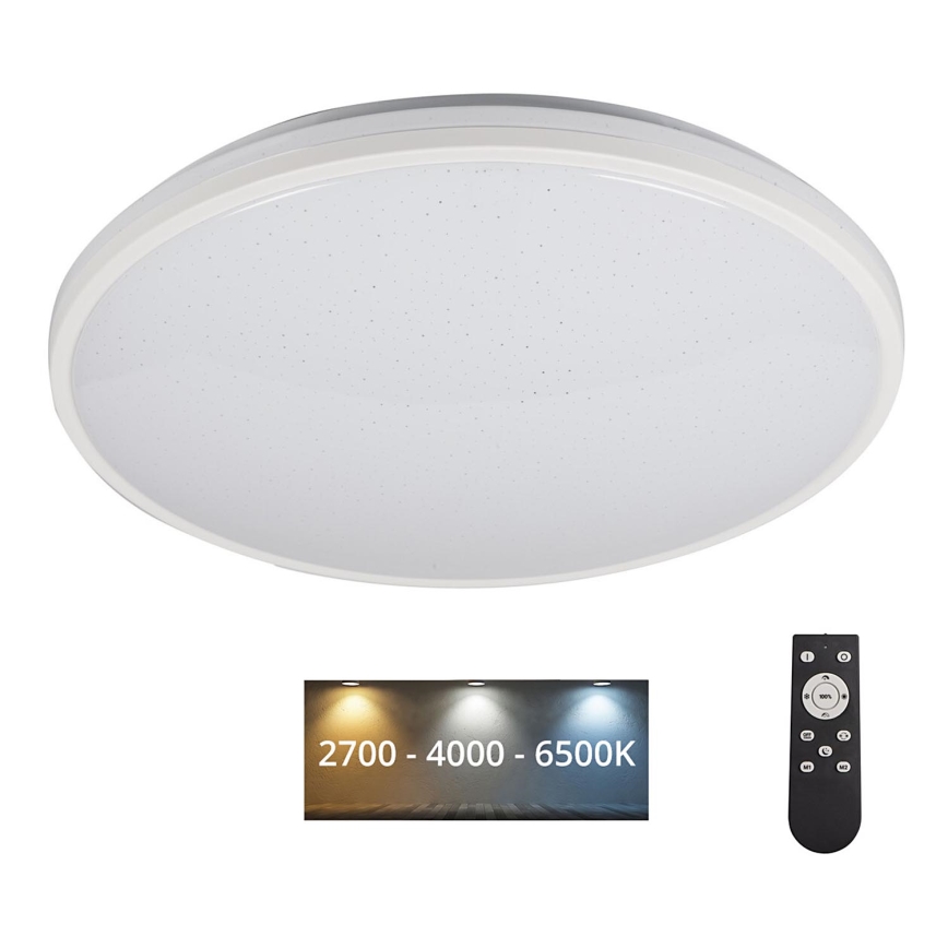LED Pritemdomas lubinis šviestuvas ARVOS LED/37W/230V balta + nuotolinio valdymo pultas