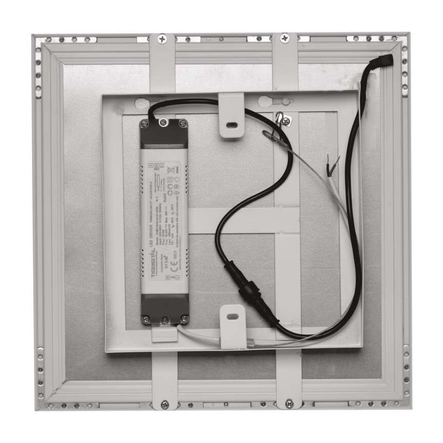 LED Pritemdomas lubinis šviestuvas LED/18W/230V 2700K-6000K kvadratas CRI 95 + nuotolinio valdymo pultas