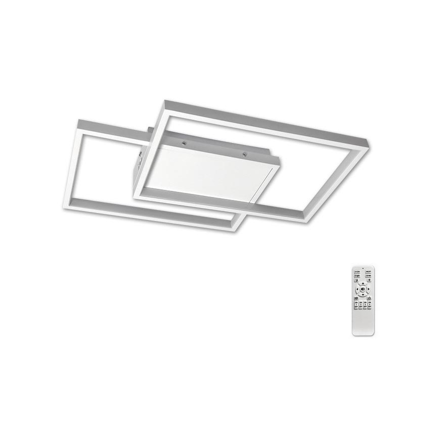 LED Pritemdomas lubinis šviestuvas LED/45W/230V 3000-6500K balta + nuotolinio valdymo pultas