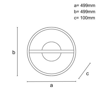 LED Pritemdomas lubinis šviestuvas LED/60W/230V 3000-6500K + nuotolinio valdymo pultas