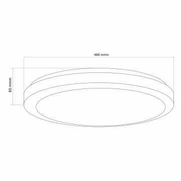 LED pritemdomas lubinis vonios šviestuvas MARIAN LED/72W/230V 3000-6000K IP44 + nuotolinio valdymo pultas