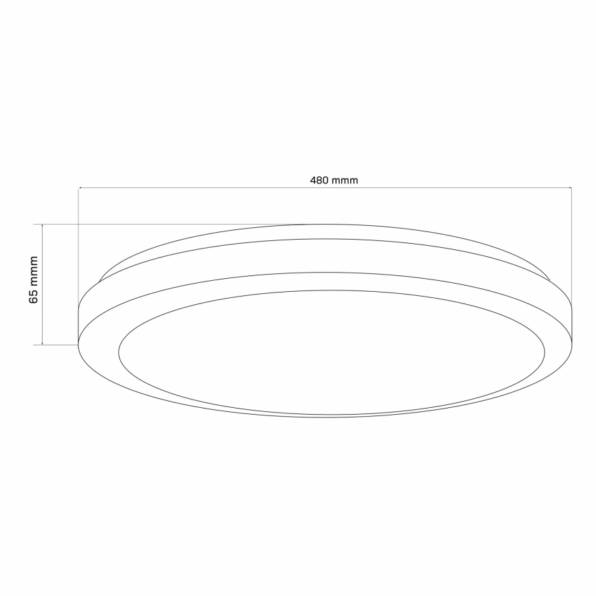 LED pritemdomas lubinis vonios šviestuvas MARIAN LED/72W/230V 3000-6000K IP44 + nuotolinio valdymo pultas