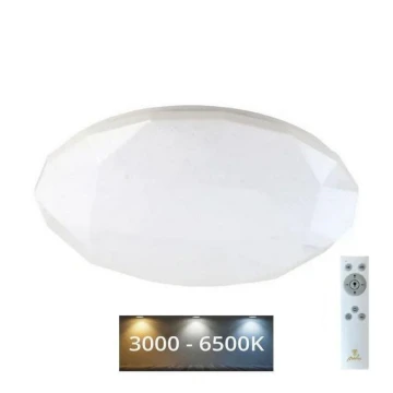 LED Pritemdomas lubinis šviestuvas STAR LED/48W/230V 3000-6500K + nuotolinio valdymo pultas