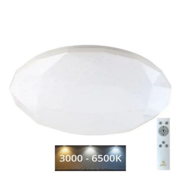 LED Pritemdomas lubinis šviestuvas STAR LED/60W/230V 3000-6500K + nuotolinio valdymo pultas